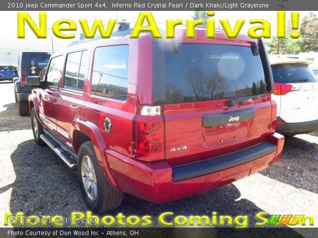 2010 Jeep Commander Sport 4x4 in Inferno Red Crystal Pearl