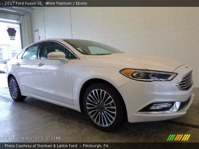 2017 Ford Fusion SE in White Platinum