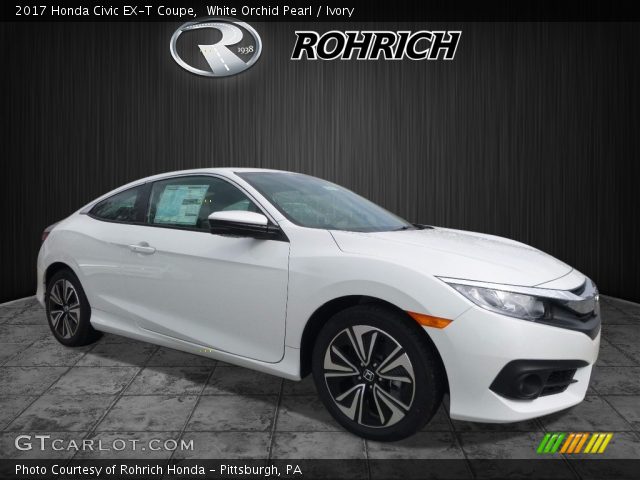 2017 Honda Civic EX-T Coupe in White Orchid Pearl