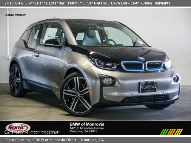 2017 BMW i3 with Range Extender in Platinum Silver Metallic