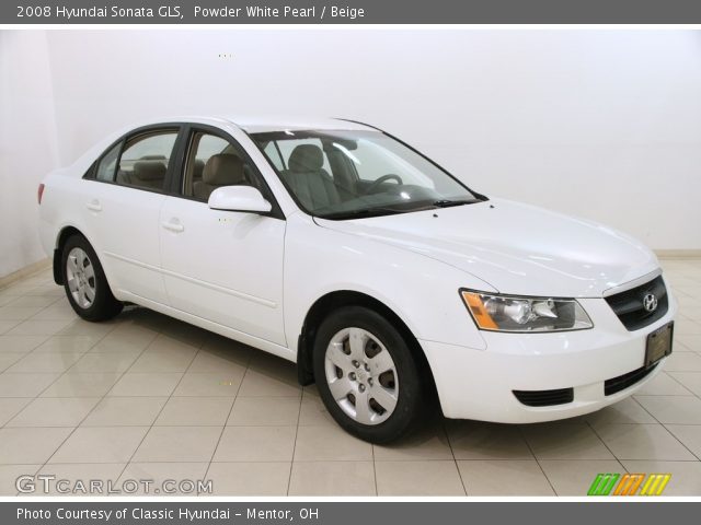 2008 Hyundai Sonata GLS in Powder White Pearl