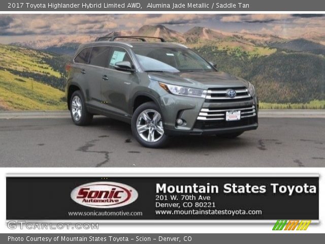 2017 Toyota Highlander Hybrid Limited AWD in Alumina Jade Metallic
