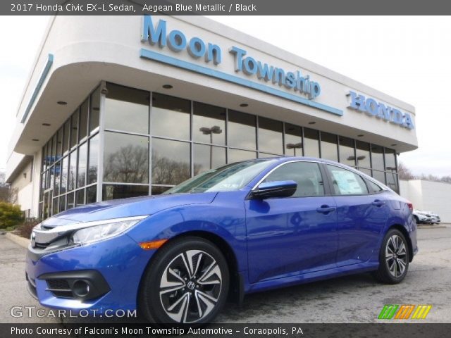 2017 Honda Civic EX-L Sedan in Aegean Blue Metallic