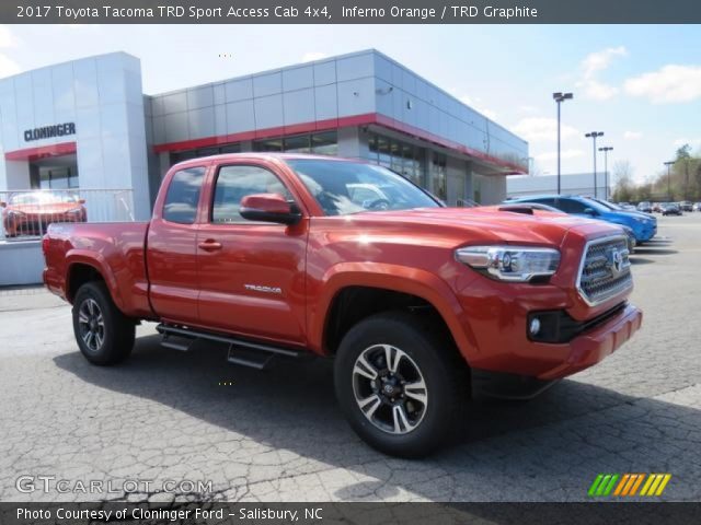 2017 Toyota Tacoma TRD Sport Access Cab 4x4 in Inferno Orange