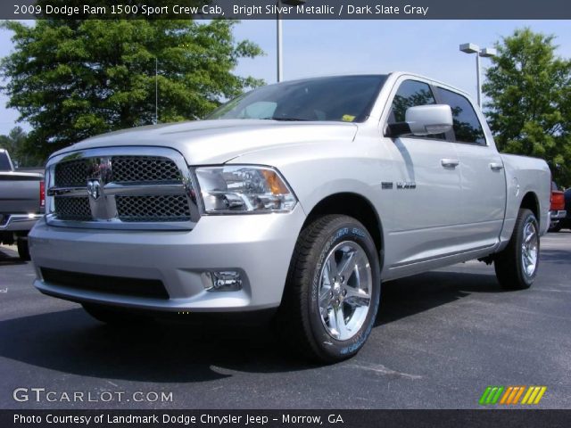 2009 Dodge Ram 1500 Sport Crew Cab in Bright Silver Metallic