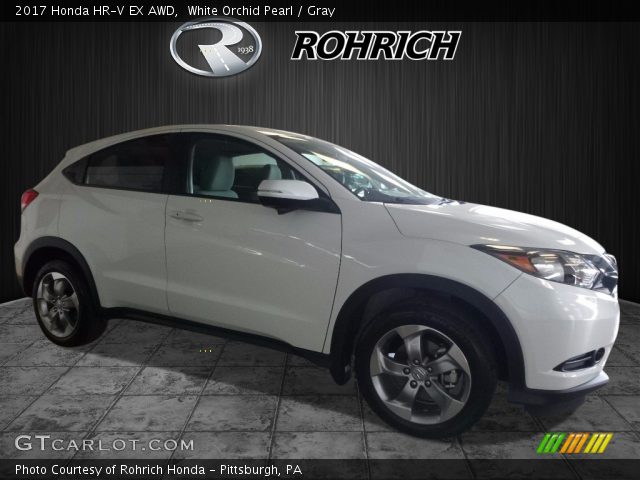 2017 Honda HR-V EX AWD in White Orchid Pearl