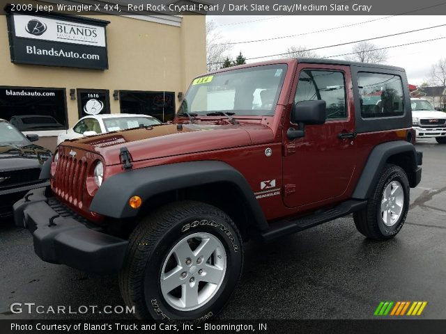 2008 Jeep Wrangler X 4x4 in Red Rock Crystal Pearl