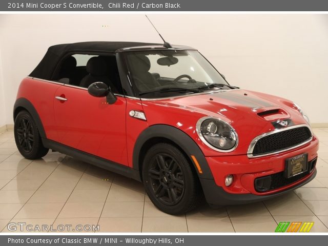 2014 Mini Cooper S Convertible in Chili Red