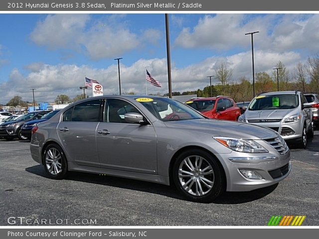 2012 Hyundai Genesis 3.8 Sedan in Platinum Silver Metallic