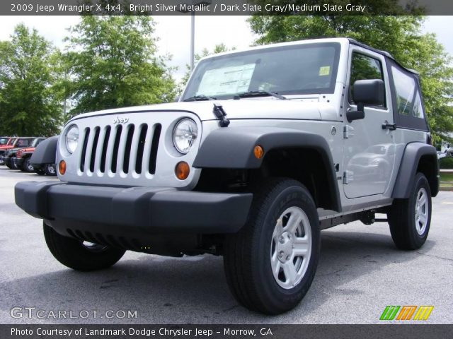 2009 Jeep Wrangler X 4x4 in Bright Silver Metallic