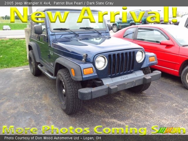 2005 Jeep Wrangler X 4x4 in Patriot Blue Pearl