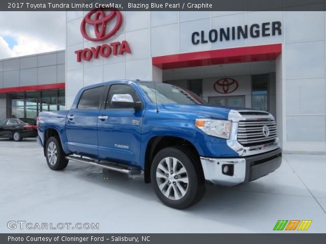 2017 Toyota Tundra Limited CrewMax in Blazing Blue Pearl