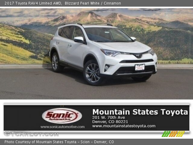 2017 Toyota RAV4 Limited AWD in Blizzard Pearl White