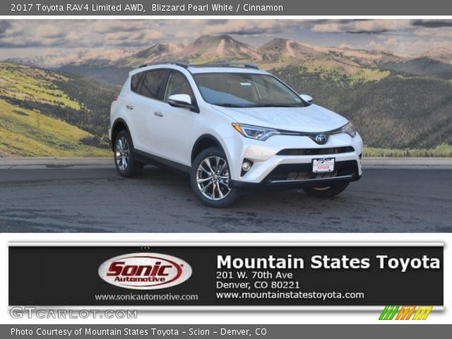 2017 Toyota RAV4 Limited AWD in Blizzard Pearl White