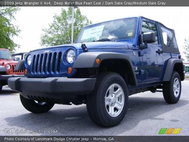 Deep water blue jeep wrangler for sale