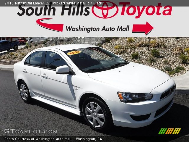 2013 Mitsubishi Lancer ES in Wicked White Metallic