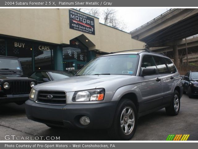 2004 Subaru Forester 2.5 X in Platinum Silver Metallic