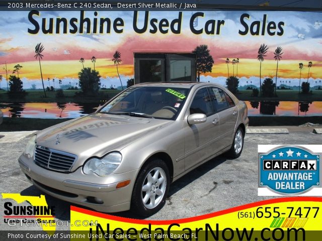 2003 Mercedes-Benz C 240 Sedan in Desert Silver Metallic