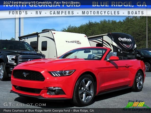 2017 Ford Mustang V6 Convertible in Race Red