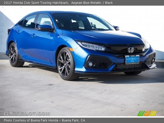 2017 Honda Civic Sport Touring Hatchback in Aegean Blue Metallic