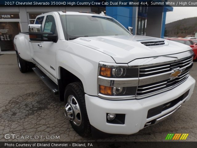 2017 Chevrolet Silverado 3500HD High Country Crew Cab Dual Rear Wheel 4x4 in Summit White