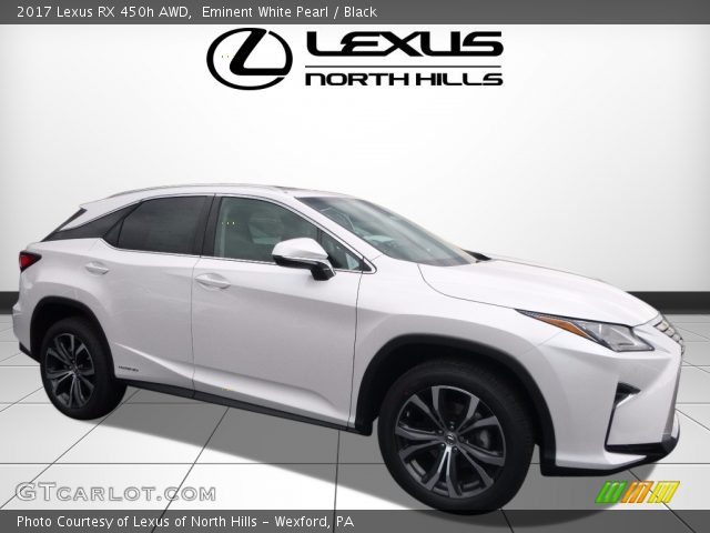 2017 Lexus RX 450h AWD in Eminent White Pearl