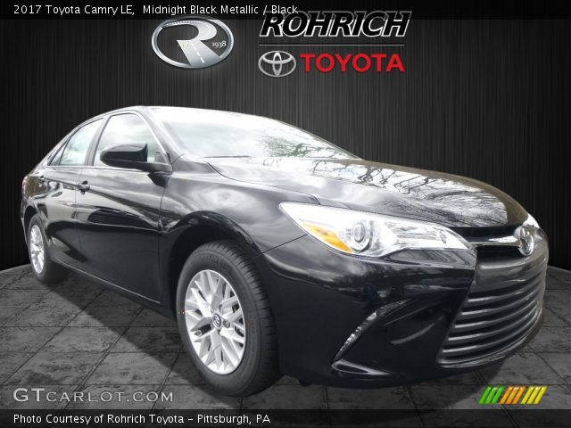 2017 Toyota Camry LE in Midnight Black Metallic