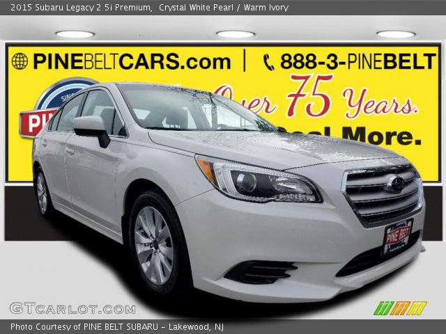 2015 Subaru Legacy 2.5i Premium in Crystal White Pearl