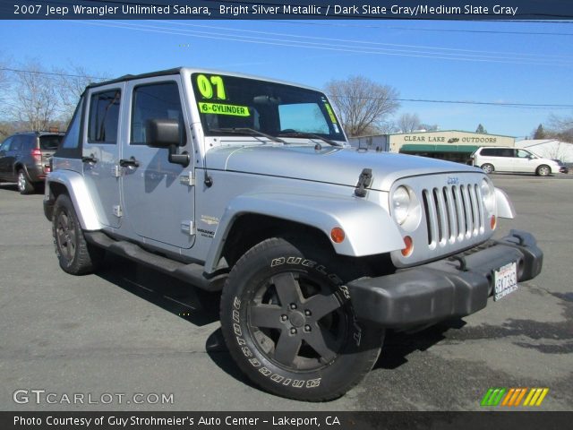 2007 Jeep Wrangler Unlimited Sahara in Bright Silver Metallic