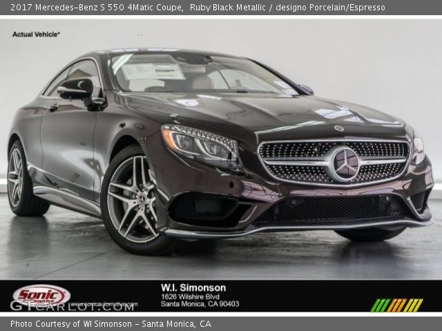 2017 Mercedes-Benz S 550 4Matic Coupe in Ruby Black Metallic