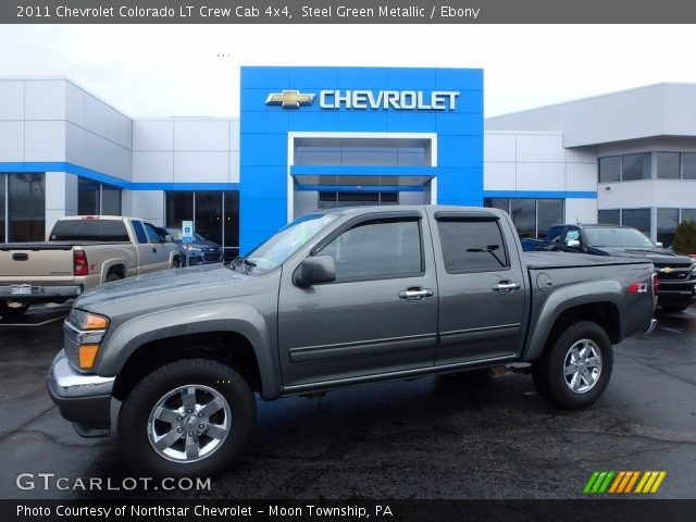 2011 Chevrolet Colorado LT Crew Cab 4x4 in Steel Green Metallic