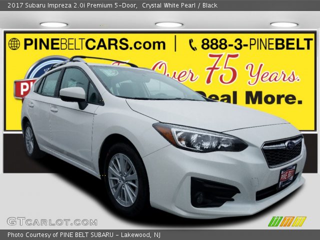 2017 Subaru Impreza 2.0i Premium 5-Door in Crystal White Pearl