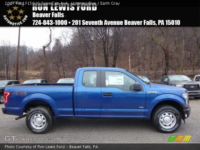 2017 Ford F150 XL SuperCab 4x4 in Lightning Blue