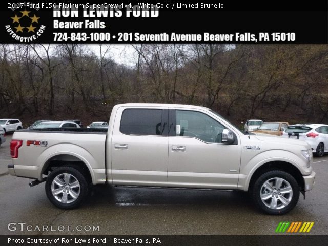 2017 Ford F150 Platinum SuperCrew 4x4 in White Gold