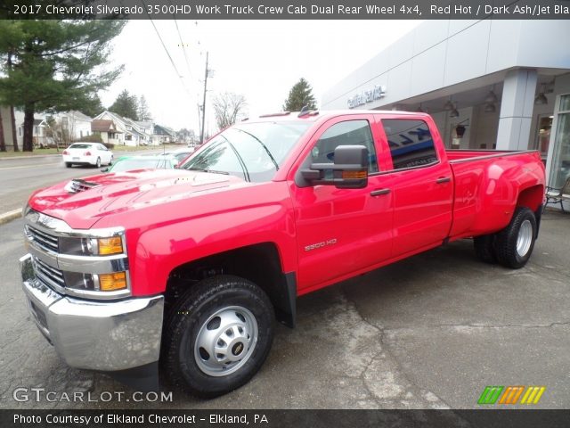 2017 Chevrolet Silverado 3500HD Work Truck Crew Cab Dual Rear Wheel 4x4 in Red Hot