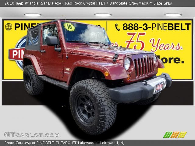 2010 Jeep Wrangler Sahara 4x4 in Red Rock Crystal Pearl