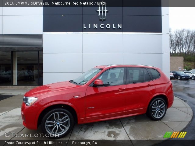 2016 BMW X3 xDrive28i in Melbourne Red Metallic