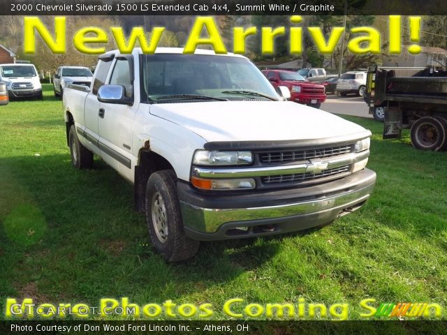2000 Chevrolet Silverado 1500 LS Extended Cab 4x4 in Summit White