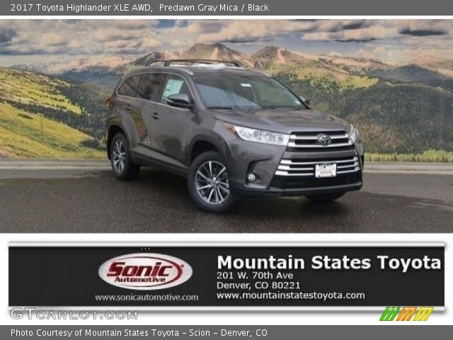 2017 Toyota Highlander XLE AWD in Predawn Gray Mica