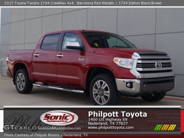 2017 Toyota Tundra 1794 CrewMax 4x4 in Barcelona Red Metallic