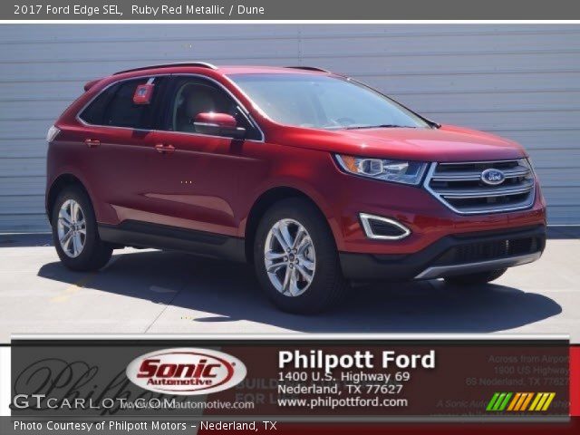 2017 Ford Edge SEL in Ruby Red Metallic