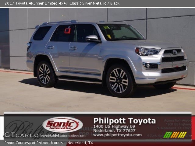 Classic Silver Metallic 2017 Toyota 4runner Limited 4x4