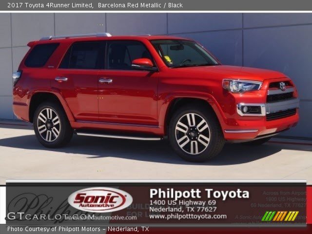 2017 Toyota 4Runner Limited in Barcelona Red Metallic