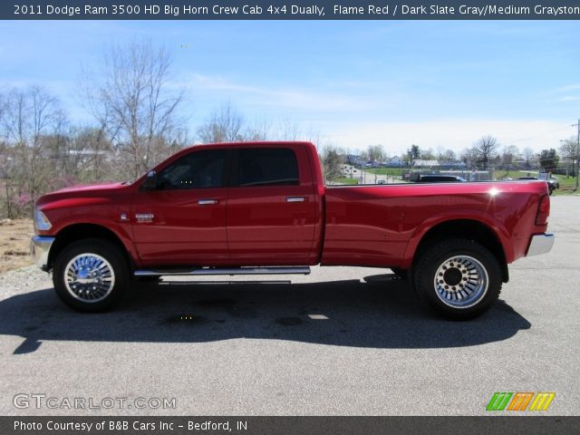 2011 Dodge Ram 3500 HD Big Horn Crew Cab 4x4 Dually in Flame Red