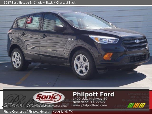 2017 Ford Escape S in Shadow Black
