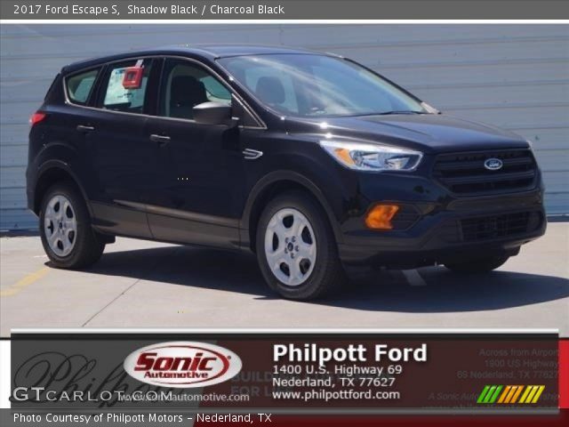 2017 Ford Escape S in Shadow Black