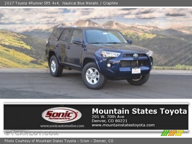 2017 Toyota 4Runner SR5 4x4 in Nautical Blue Metallic