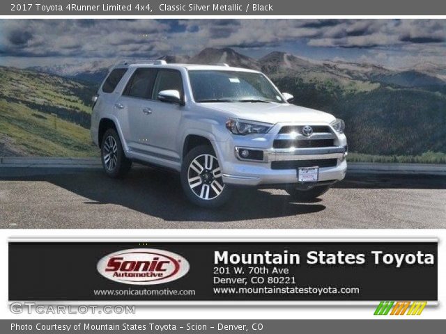 2017 Toyota 4Runner Limited 4x4 in Classic Silver Metallic