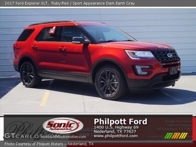 2017 Ford Explorer XLT in Ruby Red