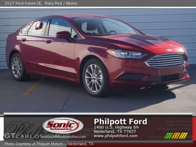 2017 Ford Fusion SE in Ruby Red